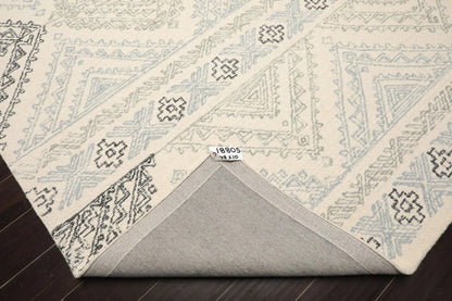 LoomBloom Multi Size Ivory Hand Tufted Transitional Geometric Wool Oriental Area Rug