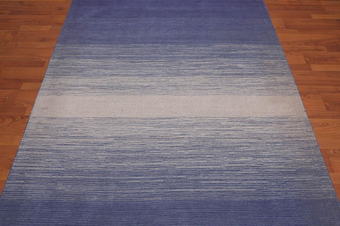 5'3" x 7’7" Handmade 100% Wool shaded Flatweave Area rug Modern Beige
