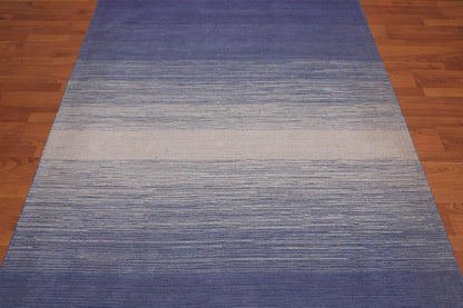 5'3" x 7’7" Handmade 100% Wool shaded Flatweave Area rug Modern Beige