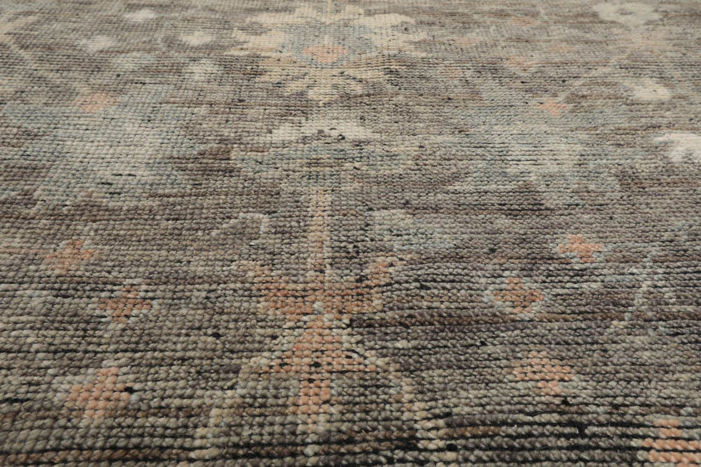 Gray Hand Knotted Traditional Oushak Wool Oriental Rug LoomBloom 8x10