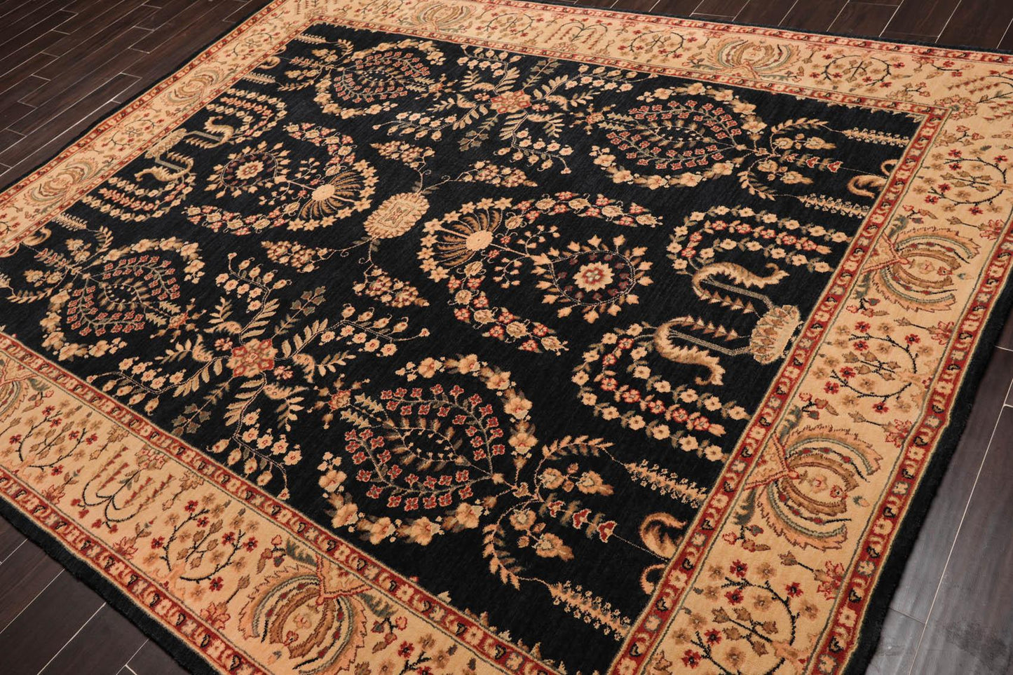 7'6"x9'6"  Parthia Ahar 100% New Zealand Wool Traditional Area Rug