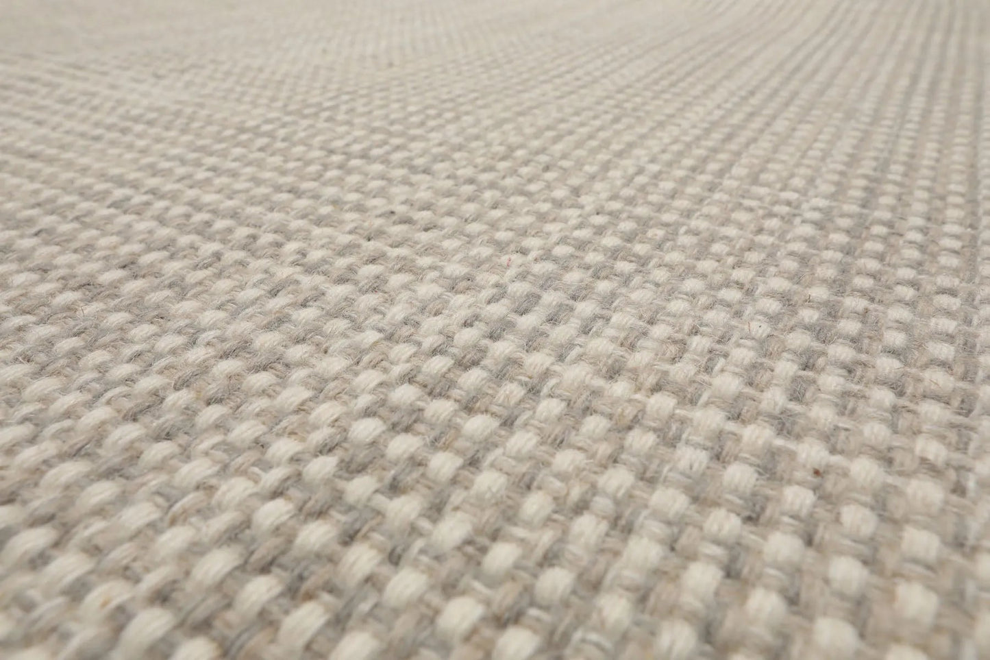 LoomBloom Multi Size Beige Hand Woven Contemporary Textured Flatweave New Zealand Wool  Oriental Area Rug