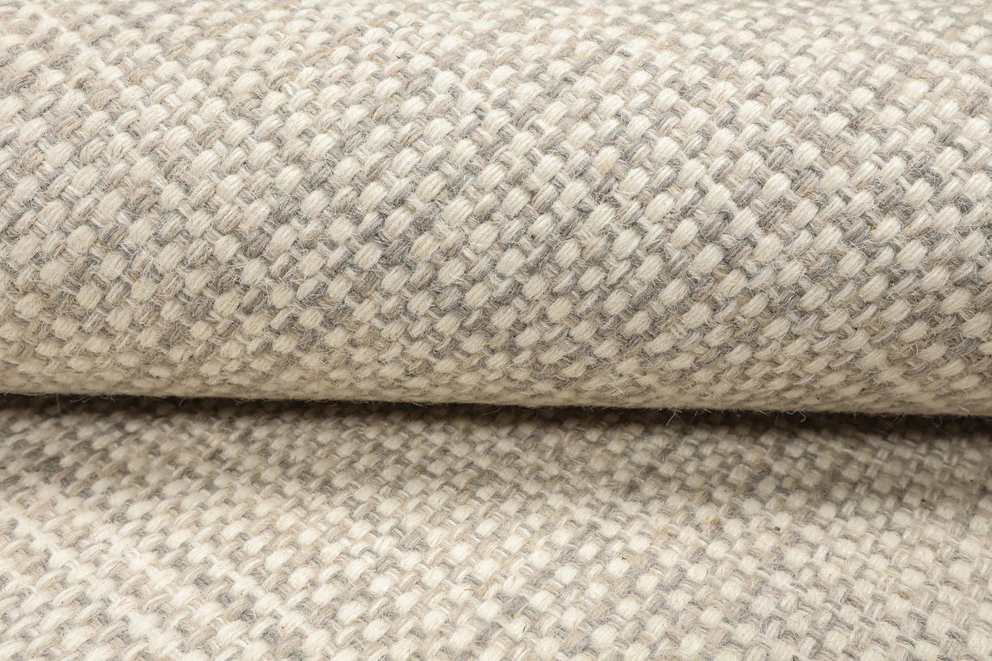LoomBloom Multi Size Beige Hand Woven Contemporary Textured Flatweave New Zealand Wool  Oriental Area Rug