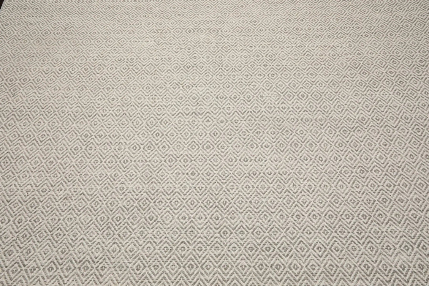 LoomBloom Multi Size Ivory Hand Woven Contemporary Geometric Flatweave New Zealand Wool  Oriental Area Rug