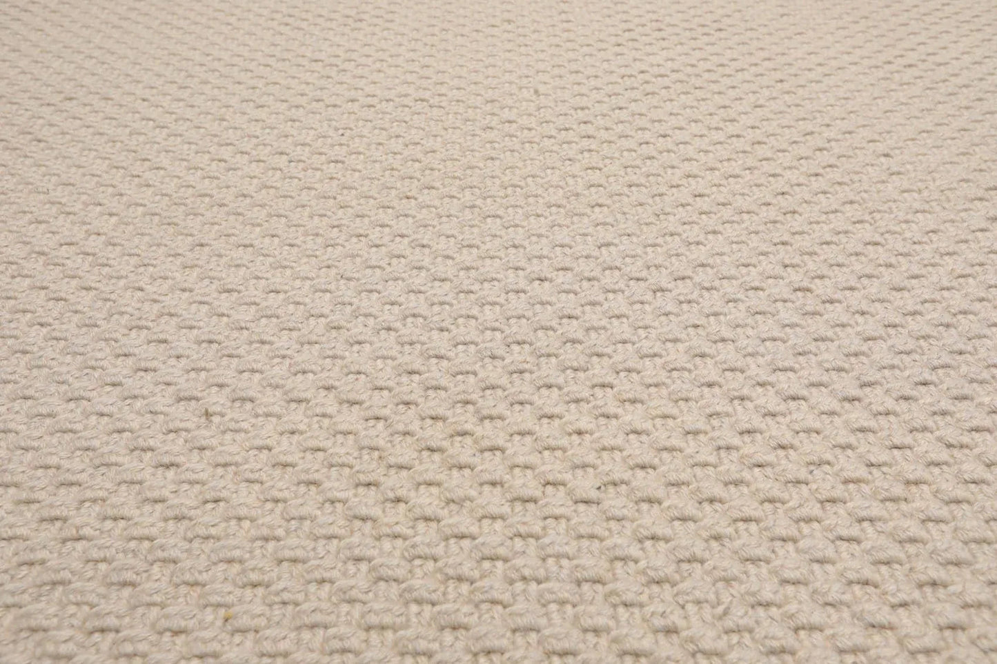 8'x10' Basket weave Oyster Hand Braided Flatweave Wool Area Rug Oatmeal