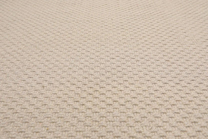 8'x10' Basket weave Oyster Hand Braided Flatweave Wool Area Rug Oatmeal