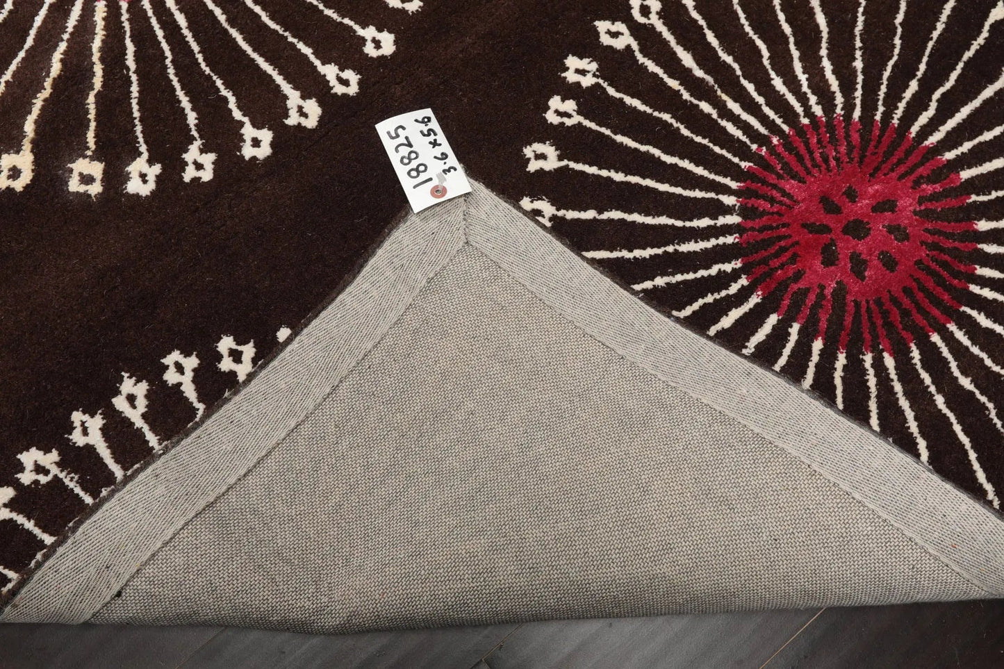 LoomBloom Multi Size Brown Hand Tufted Transitional Floral Wool and Faux Silk Oriental Area Rug
