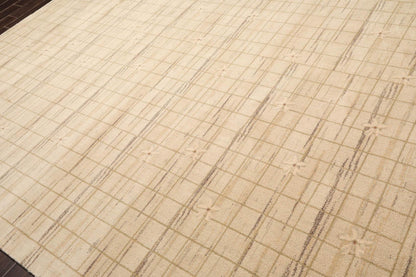 7'9" x 10'9" Machine Made 100% Wool Modern Oriental Area Rug Beige Mint