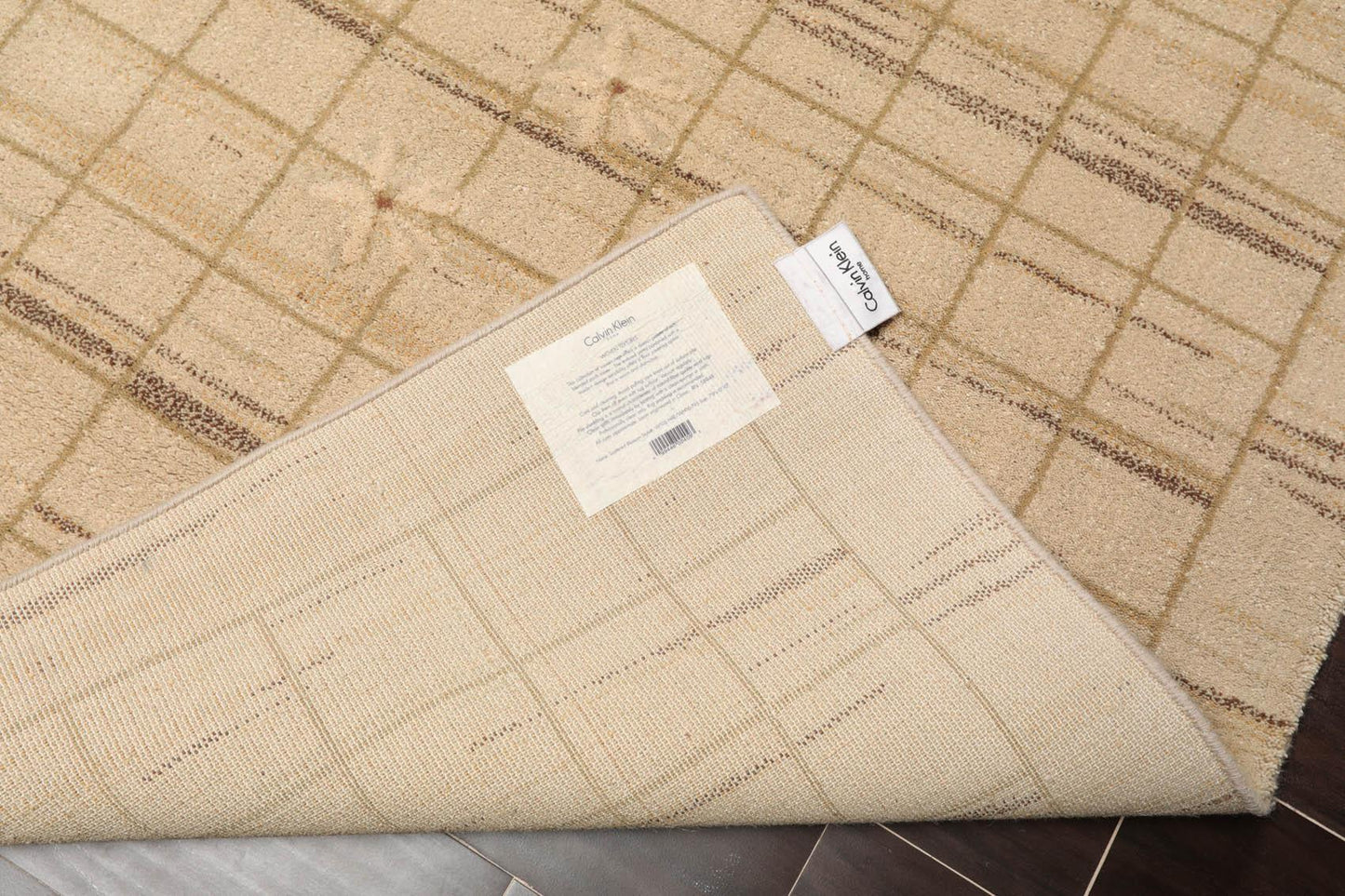 7'9" x 10'9" Machine Made 100% Wool Modern Oriental Area Rug Beige Mint