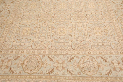 9' x 12' Hand Knotted 100% Wool Chobi Peshawar Oriental Area Rug Gray Beige