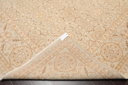 9' x 12' Hand Knotted 100% Wool Chobi Peshawar Oriental Area Rug Gray Beige