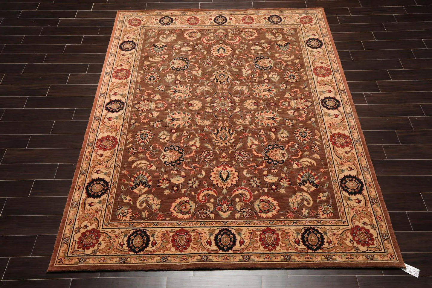 8x10 Brown Machine Made Parthia Ahar Khaki 100% Wool Traditional Oriental Area Rug
