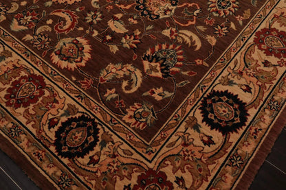 8x10 Brown Machine Made Parthia Ahar Khaki 100% Wool Traditional Oriental Area Rug