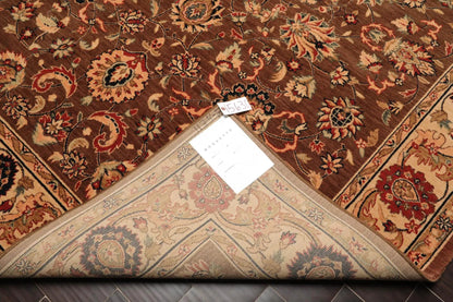 8x10 Brown Machine Made Parthia Ahar Khaki 100% Wool Traditional Oriental Area Rug