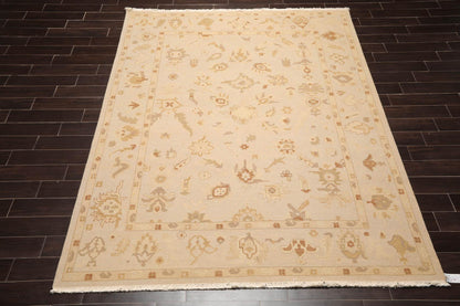 7'9" x 9'9" Hand Knotted 100% Wool Traditional Oriental Area Rug Moss