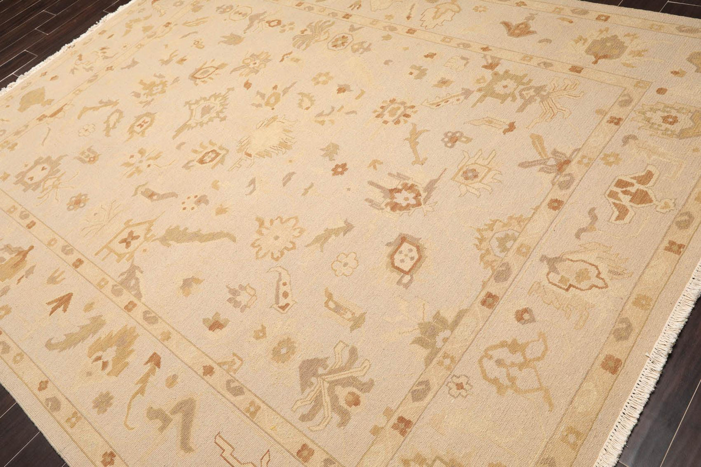 7'9" x 9'9" Hand Knotted 100% Wool Traditional Oriental Area Rug Moss