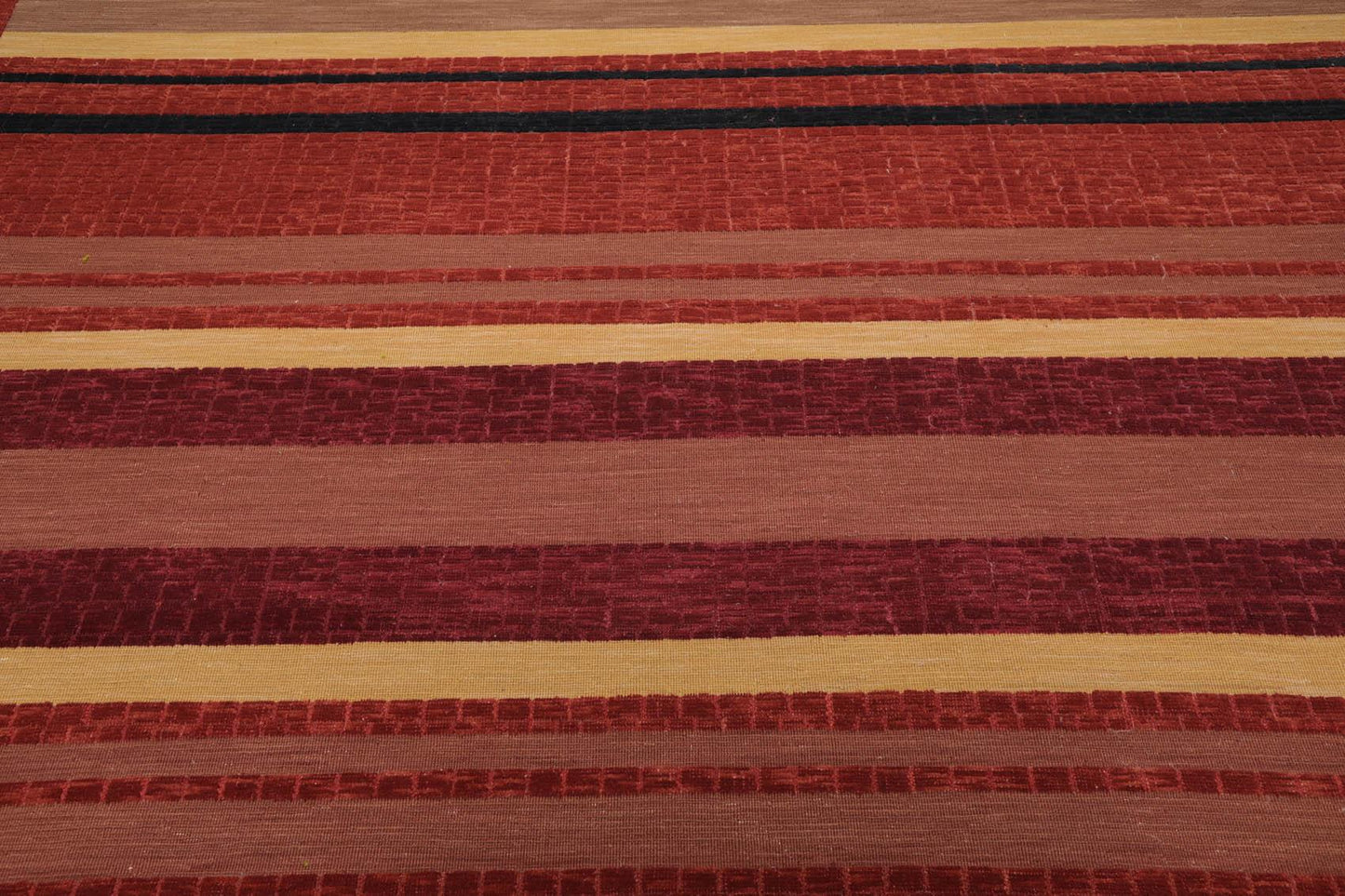 8'8"x 11'10" Hand Knotted 100% Wool Oriental Area Rug Rust