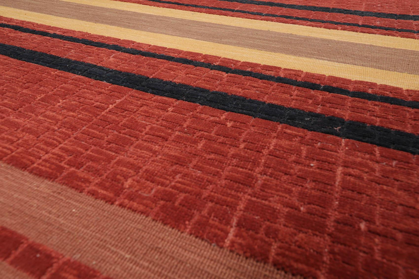 8'8"x 11'10" Hand Knotted 100% Wool Oriental Area Rug Rust