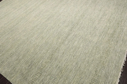 LoomBloom Multi Sizes Sage Hand Knotted Contemporary  Tibetan Geometric Wool & Bamboo Silk  Oriental Area Rug