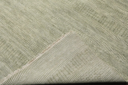 LoomBloom Multi Sizes Sage Hand Knotted Contemporary  Tibetan Geometric Wool & Bamboo Silk  Oriental Area Rug
