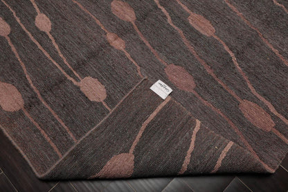 5'6" x 7'5" Reversible Hand Knotted 100% Wool Area Rug Copper