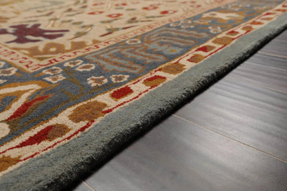 Multi Sizes Beige Handmade 100% Wool Arts & Craft Transitional Oriental Area Rug