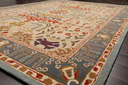 Multi Sizes Beige Handmade 100% Wool Arts & Craft Transitional Oriental Area Rug