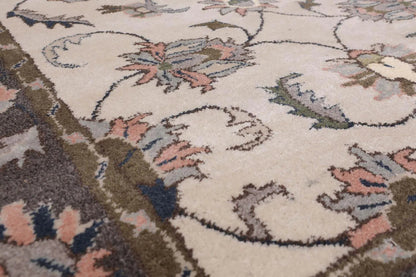 5' x 8' Handmade 100% Wool Traditional Oriental Area Rug Traditional Beige