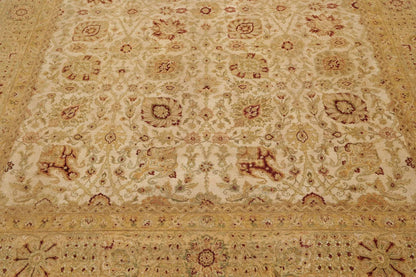 7'11'' x 10' Hand Knotted 100% Wool Agra 250 KPSI Oriental Area Rug Beige