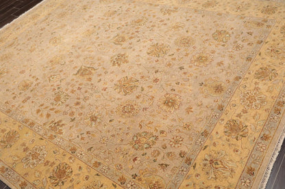 8'1'' x 10'3'' Hand Knotted 100% Wool Agra 150 KPSI Oriental Area Rug Taupe