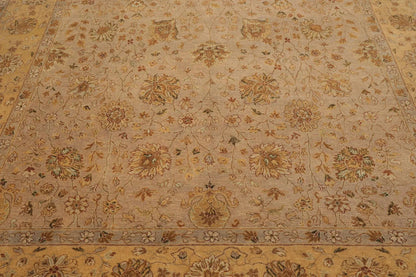 8'1'' x 10'3'' Hand Knotted 100% Wool Agra 150 KPSI Oriental Area Rug Taupe
