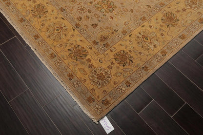 8'1'' x 10'3'' Hand Knotted 100% Wool Agra 150 KPSI Oriental Area Rug Taupe