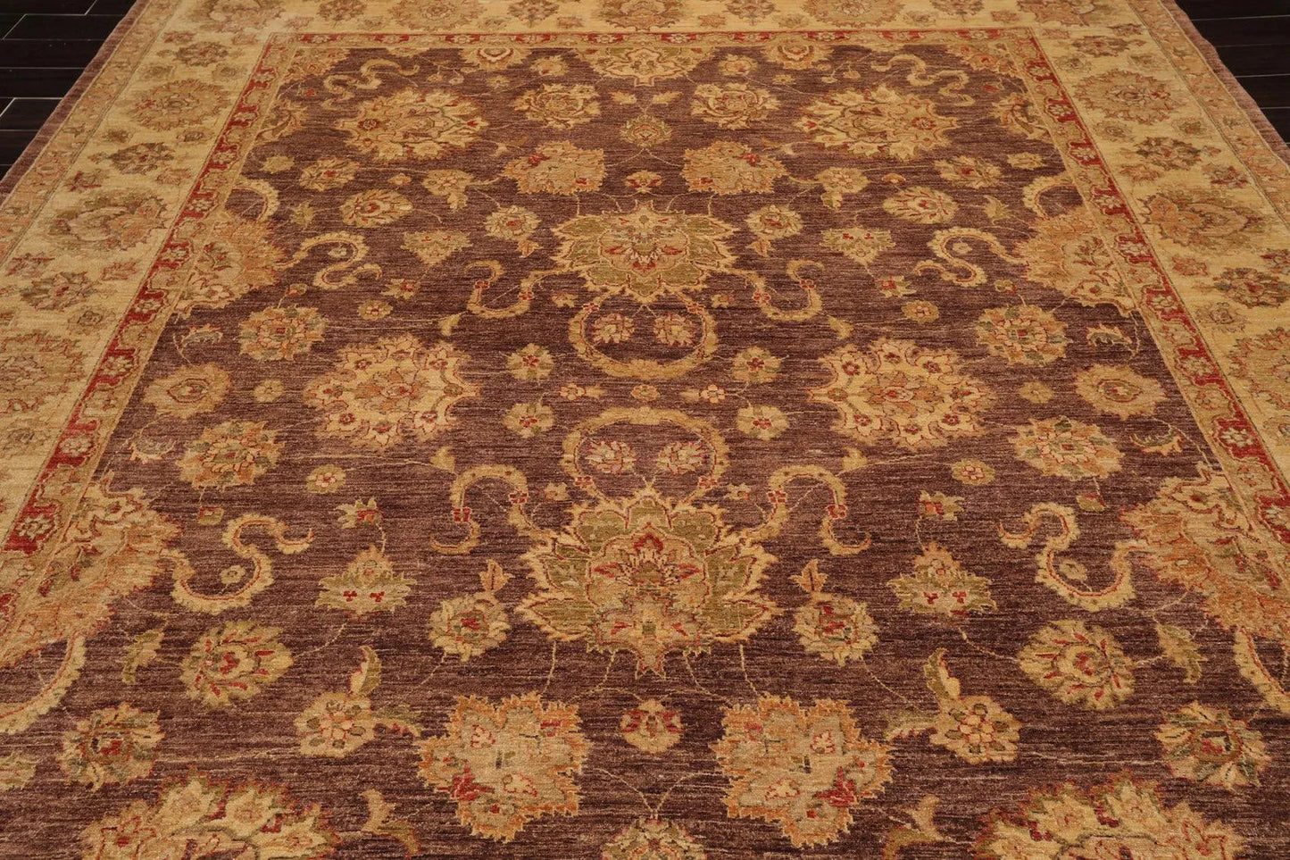 9' 1''x11' 3''Hand Knotted Wool Oriental Area Persian Rug