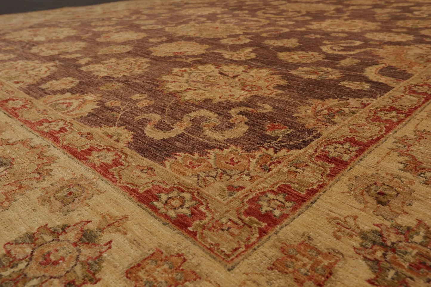 9' 1''x11' 3''Hand Knotted Wool Oriental Area Persian Rug