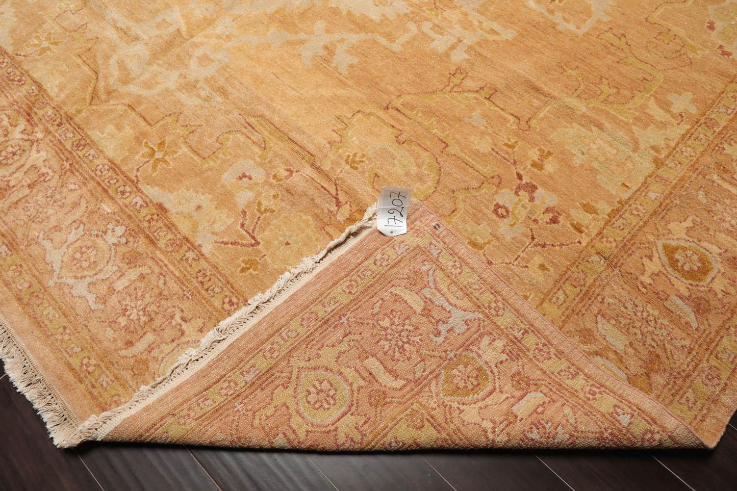 10'3"x14'4" Authentic Muted Turkish Oushak Hand Knotted Wool Area Rug Pale Peach