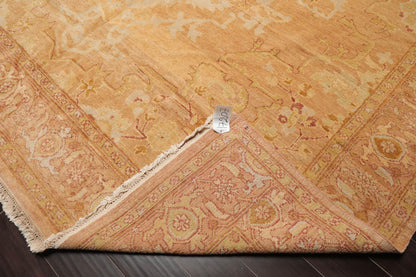 10'3"x14'4" Authentic Muted Turkish Oushak Hand Knotted Wool Area Rug Pale Peach