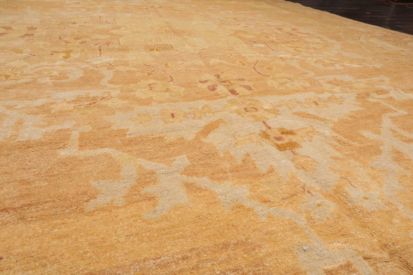 10'3"x14'4" Authentic Muted Turkish Oushak Hand Knotted Wool Area Rug Pale Peach