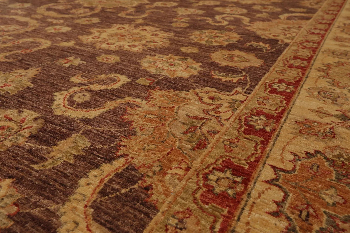 9' 1''x11' 3''Hand Knotted Wool Oriental Area Persian Rug