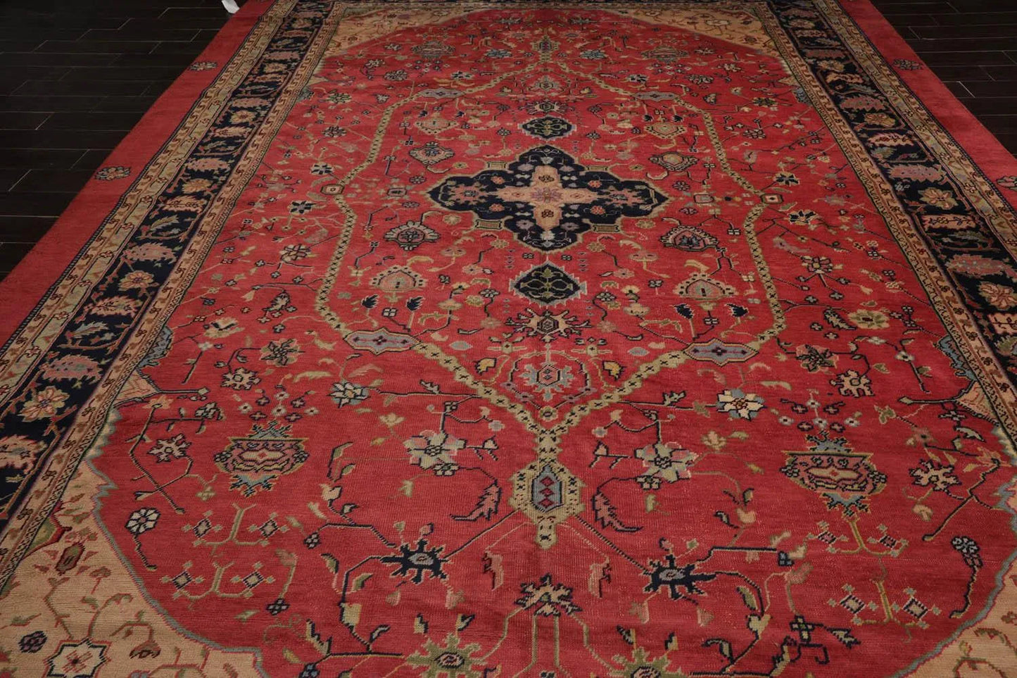 10' x 15' Antique Turkish Hand Knotted Wool Traditional Oriental Area Rug Navy