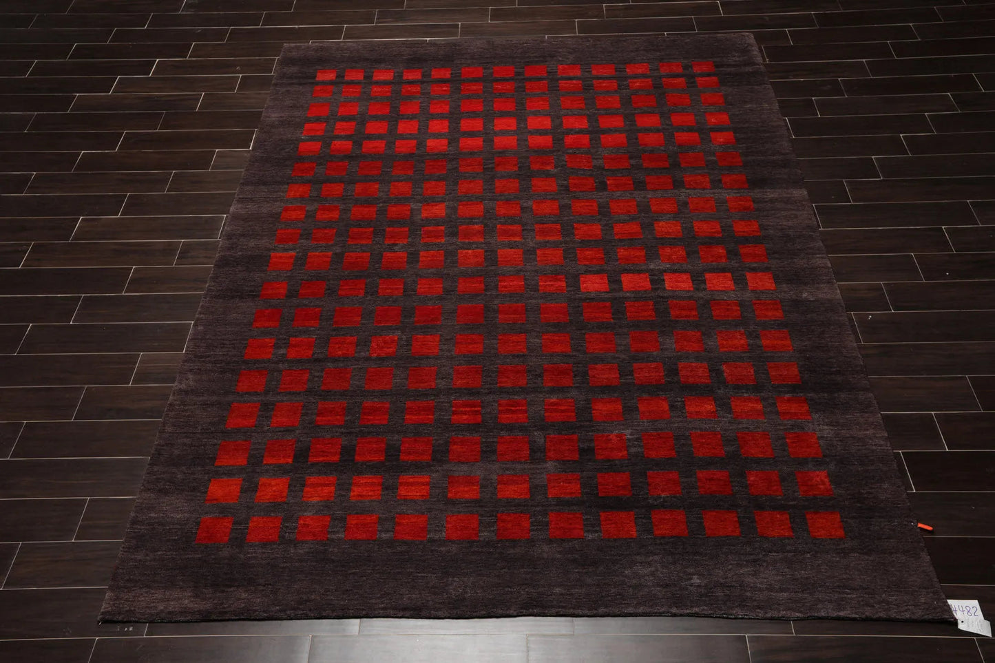 8x10 Gray Hand Knotted Hand Made 100% Wool Graphic Modern & Contemporary Oriental Area Rug