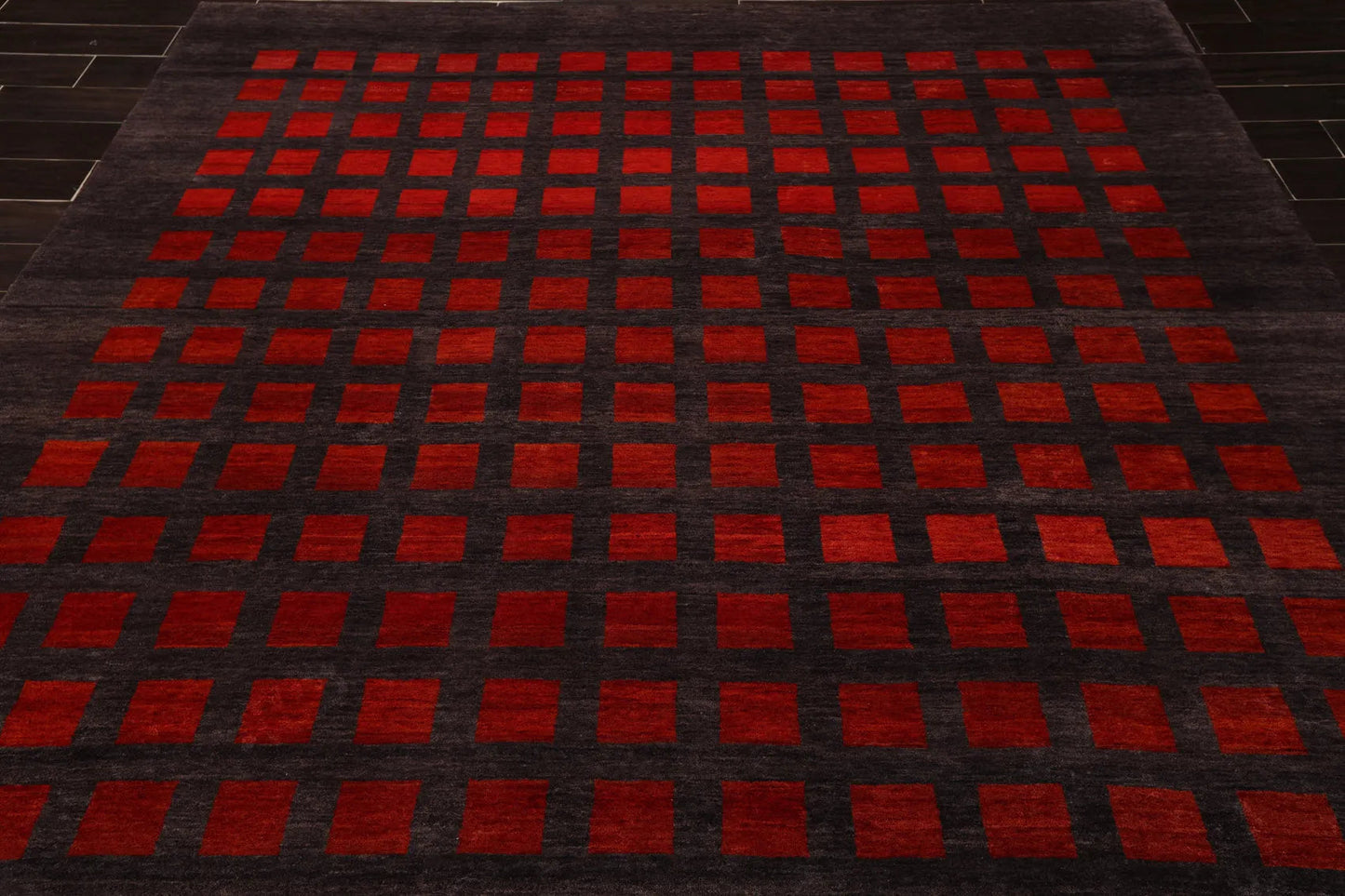 8x10 Gray Hand Knotted Hand Made 100% Wool Graphic Modern & Contemporary Oriental Area Rug