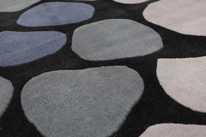 5'4" x 7'8" Handmade 100% Wool Traditional Oriental Area Rug Contemporary Black