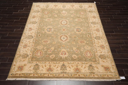 8' x 10'2" Hand Knotted 100% Wool Agra Traditional Oriental Area Rug Pistachio