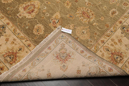 8' x 10'2" Hand Knotted 100% Wool Agra Traditional Oriental Area Rug Pistachio