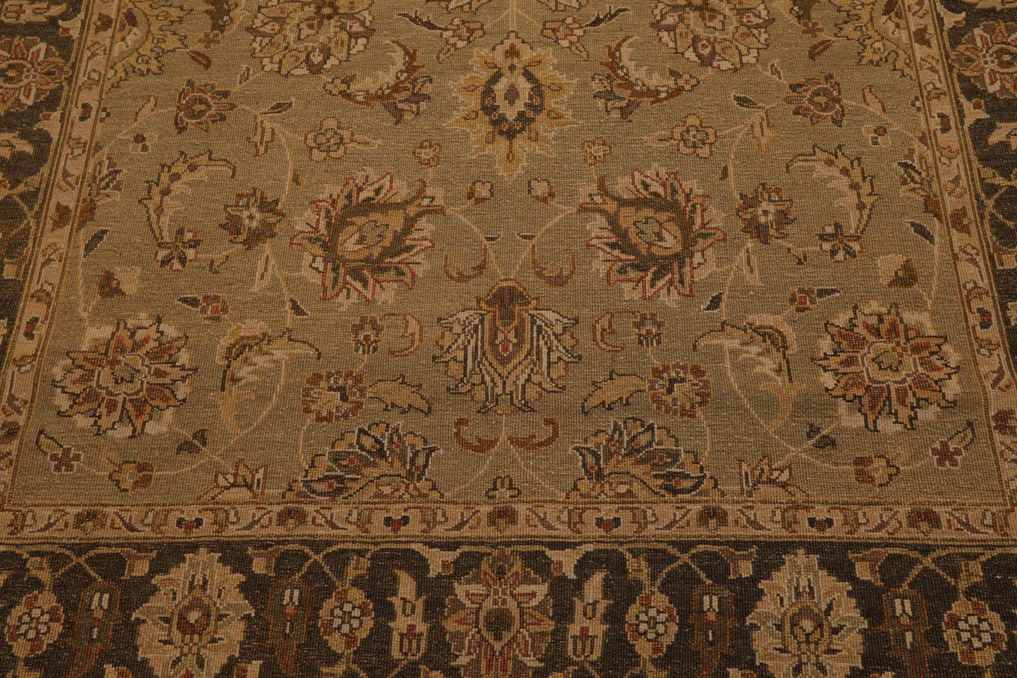 5'11" x 9' Hand Knotted 100% Wool Reversible Flat Pile Area Rug Champaign