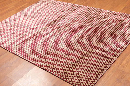 5'4" x 7'8" Handmade 100% Bamboo silk Cut Pile Area Rug Modern Beige