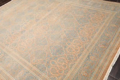 8'1'' x 10' Hand Knotted 100% Wool Pak-Parsian 16/18 300 KPSI Area Rug Blue Tan
