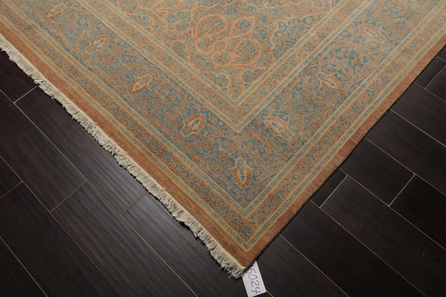 8'1'' x 10' Hand Knotted 100% Wool Pak-Parsian 16/18 300 KPSI Area Rug Blue Tan