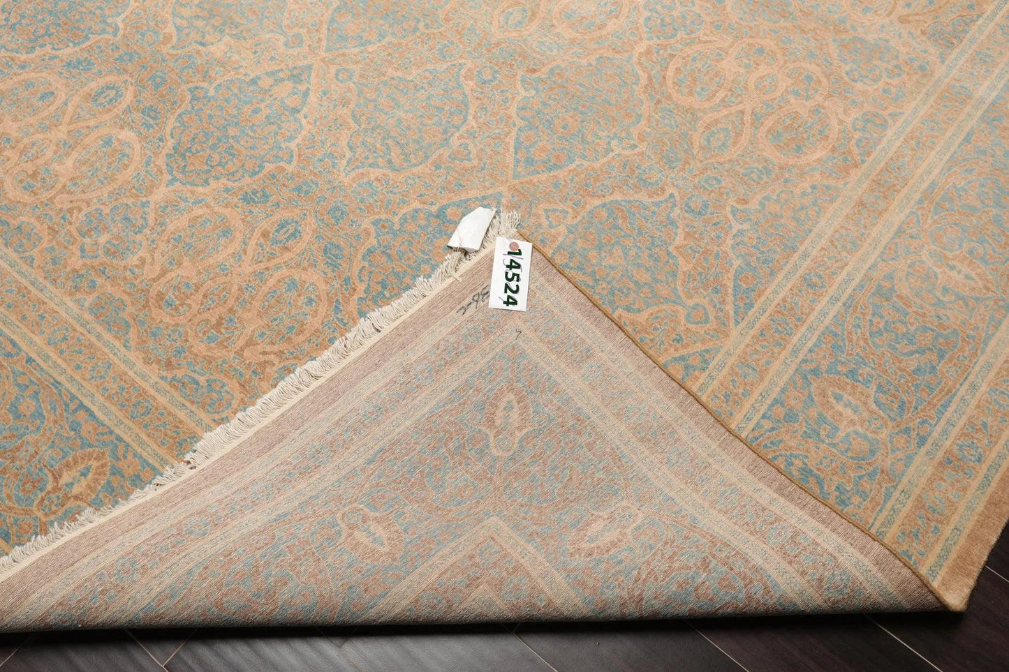 8'1'' x 10' Hand Knotted 100% Wool Pak-Parsian 16/18 300 KPSI Area Rug Blue Tan