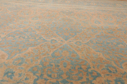 8'1'' x 10' Hand Knotted 100% Wool Pak-Parsian 16/18 300 KPSI Area Rug Blue Tan